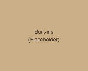 Custom built-in shelving