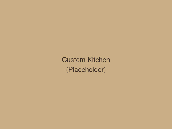 Custom walnut kitchen cabinets with shaker doors